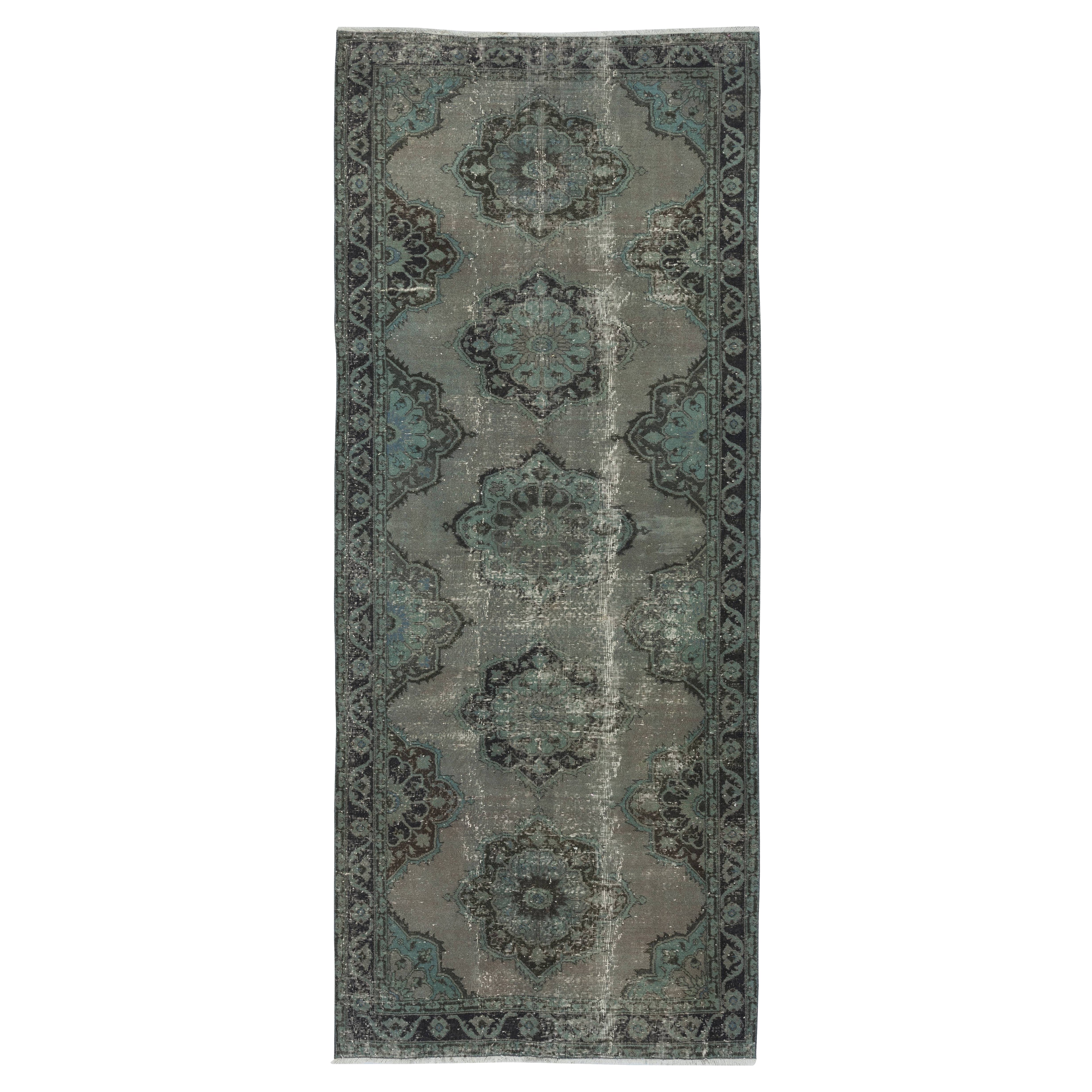 5x12 Ft Brown Hallway Runner. Kitchen Rug. Entryway Rug. Corridor Rug. Stair Rug For Sale