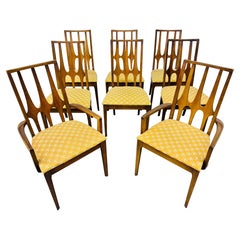 Chaises de salle à manger en noyer Broyhill Modernity - Lot de 8
