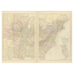 Mapas del Atlas Blackie de 1882: Recopilación de los Estados Atlánticos y el Valle del Mississippi