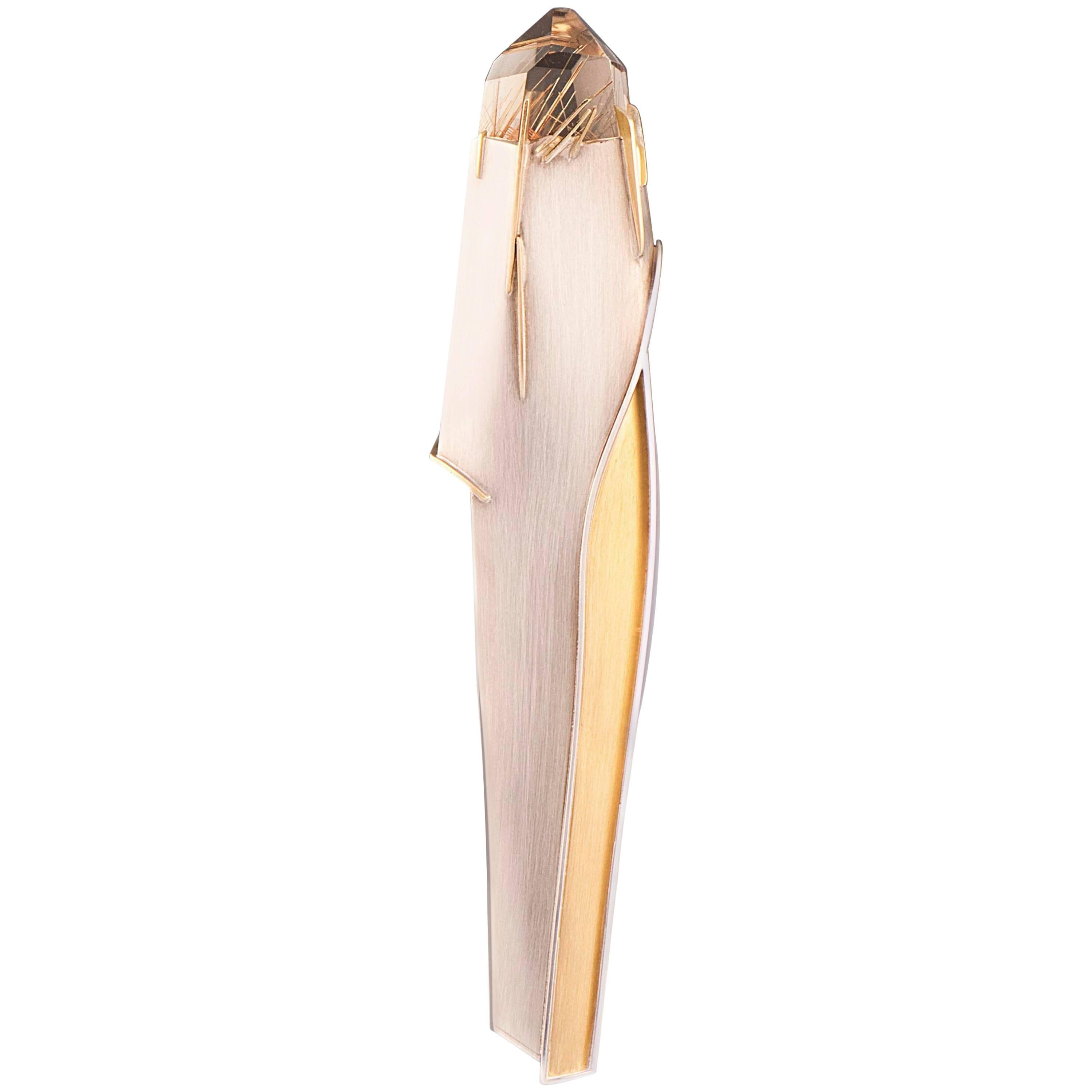'Splinter' Brooch by Eleanor Moty, 1995 For Sale