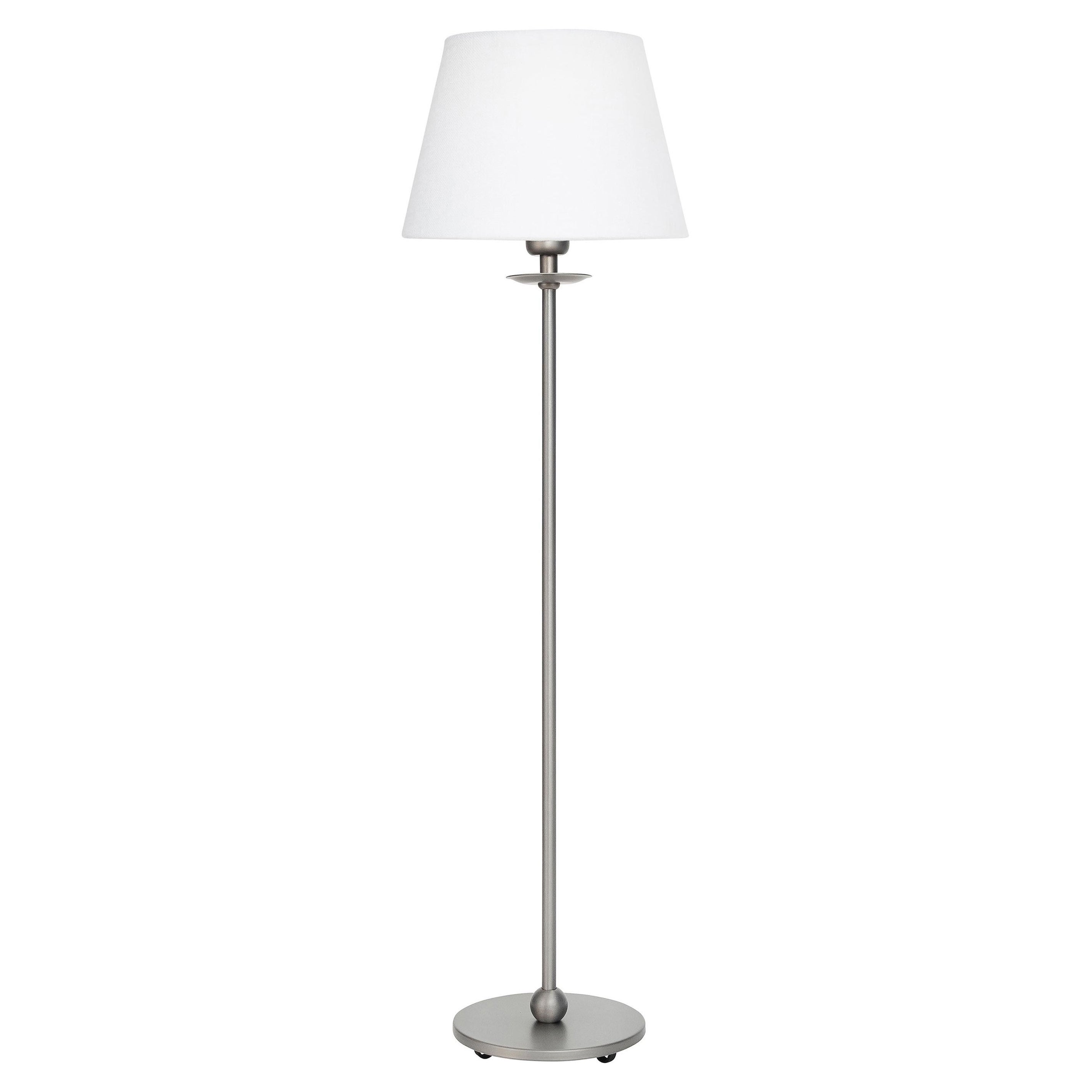 Konsthantverk Uno Medium Brushed Steel Table Lamp For Sale