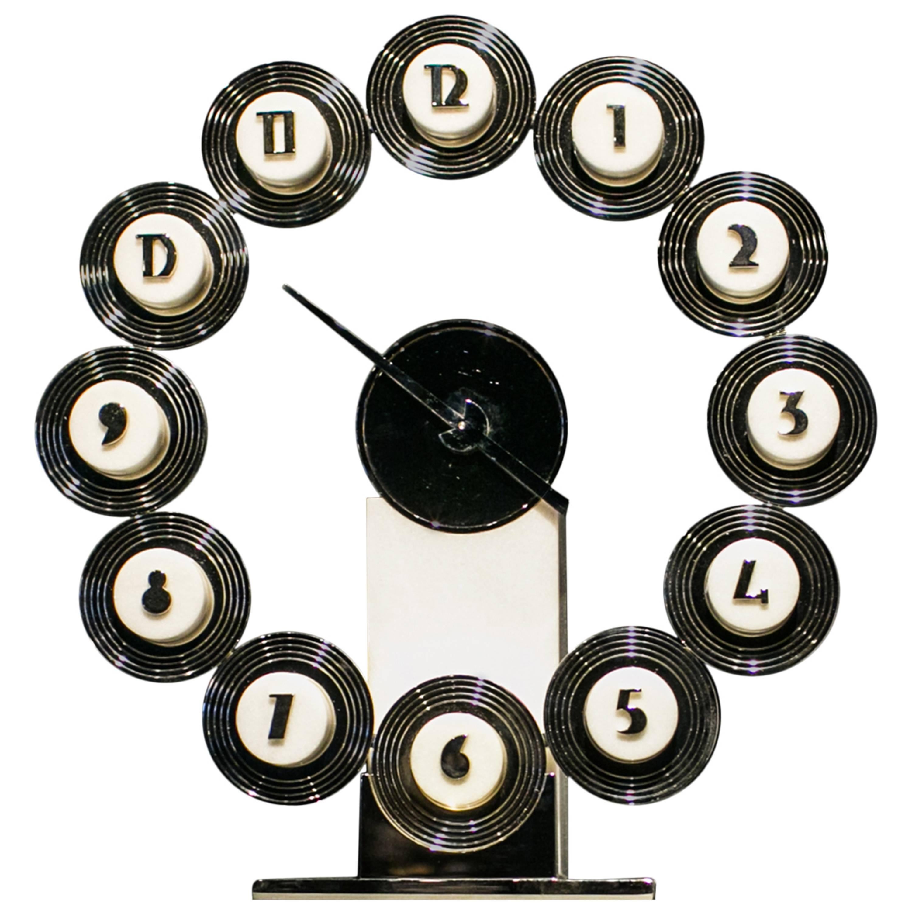 Constellation Clock by Jean Puiforcat, 1932, Edition of 50, Posthume For Sale