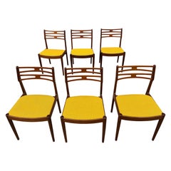 Set of 6 Johannes Andersen Danish Teak Dining Chairs