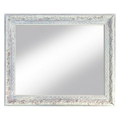 Oyster White Framed Wall Mirror