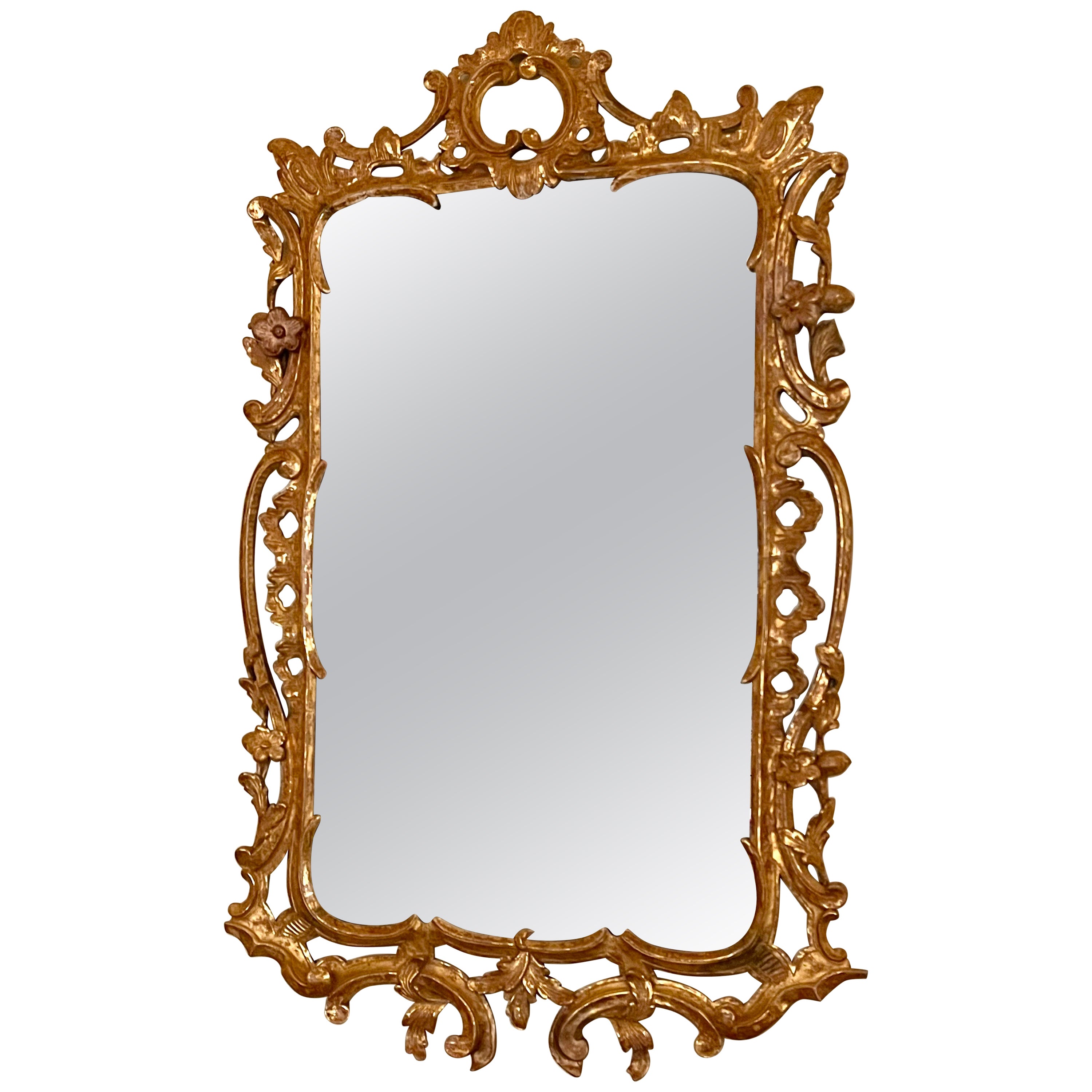 Louis XV Style Giltwood Mirror, 19th Century For Sale