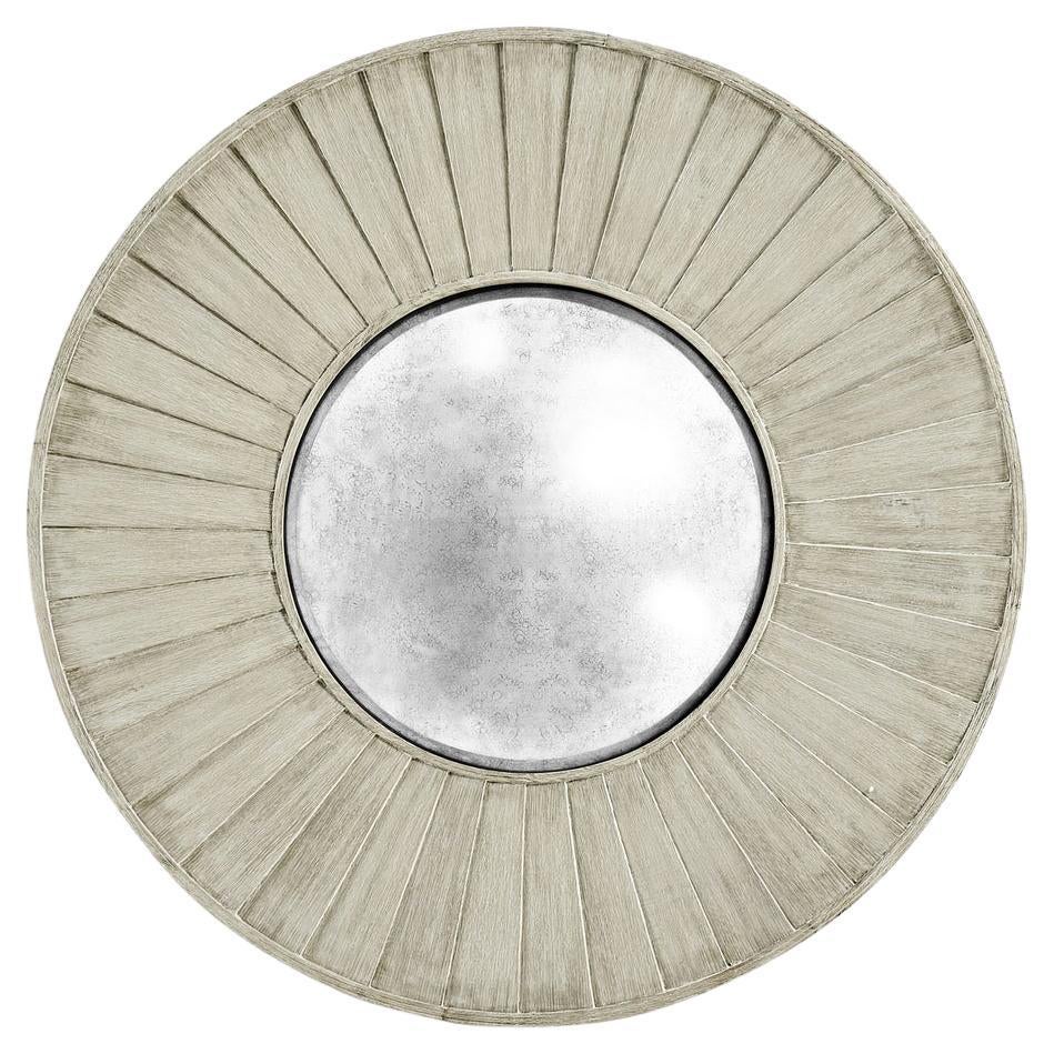 Large Rustic Round Mirror