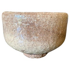 Ciotola in ceramica giapponese Hagi Ware firmata da Shuen Yoshida con scatola