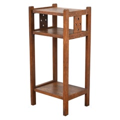 Limbert Style Antique Mission Oak Arts & Crafts Nightstand or Side Table