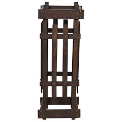 Stickley Style Antique Mission Oak Arts & Crafts Umbrella Stand, Circa 1900