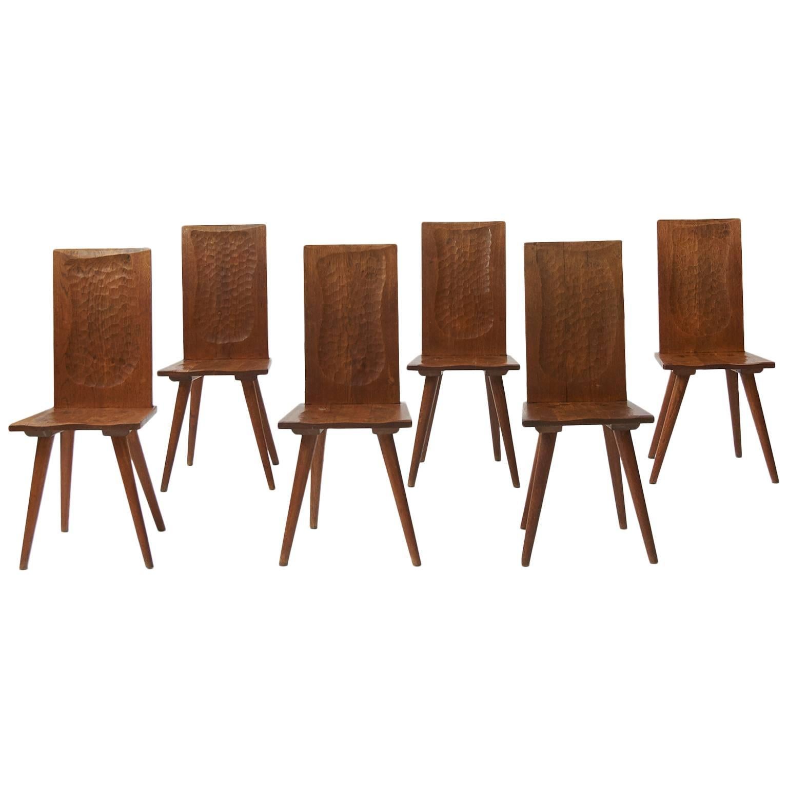 Jean Touret Dining Chairs for Atelier Marolles