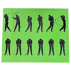 Pop Art Vintage Golf Lithograph Poster