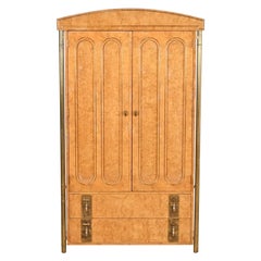 William Doezema for Mastercraft Mid-Century Modern Hollywood Regency Armoire