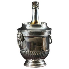 Antique George III Silver Plate Wine / Champagne Cooler Early 19th Century