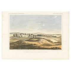 Vue panoramique de la rivière Milk et des montagnes Bear's Paw dans le Montana, 1856
