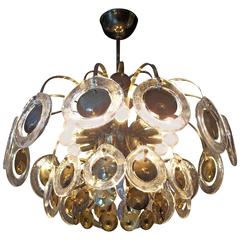 Amazing Italian Chandelier by Gaetano Sciolari:: 1970s