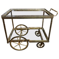 Handsome Serving Trolley / Bar Cart-France 1930s