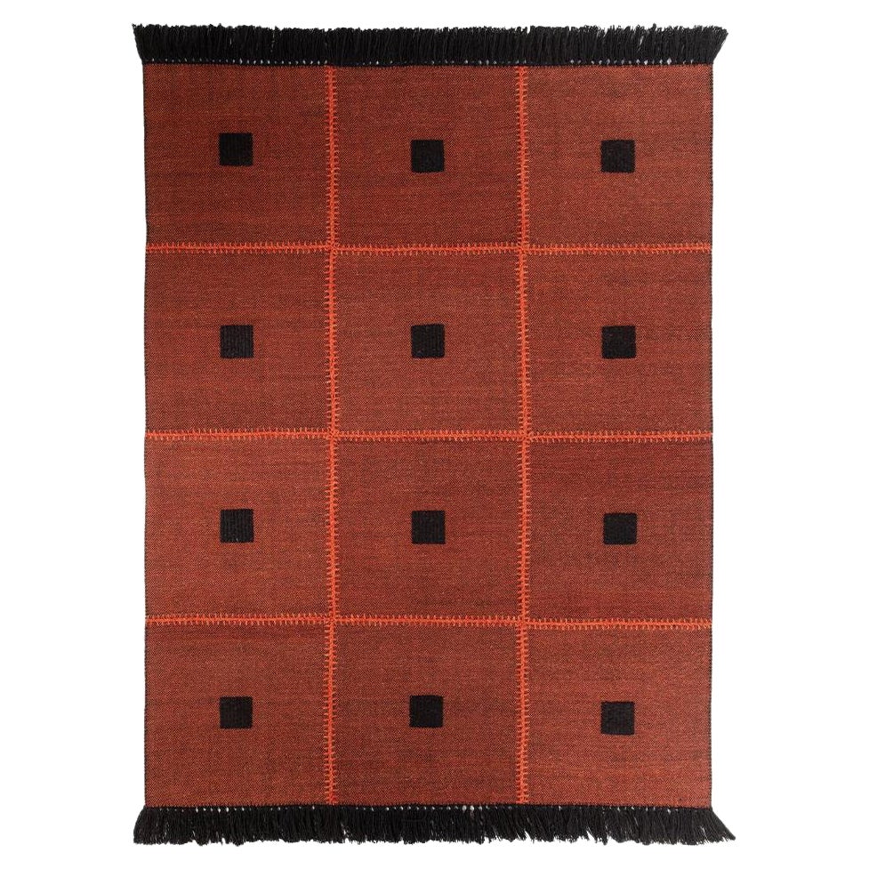 BOZ Woven Rug Tile Red Large d'Hermhaus