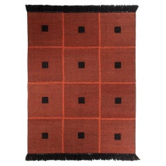 BOZ Woven Rug Tile Red Large d'Hermhaus