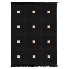 Tappeto BOZ Woven Black Medium di Hermhaus