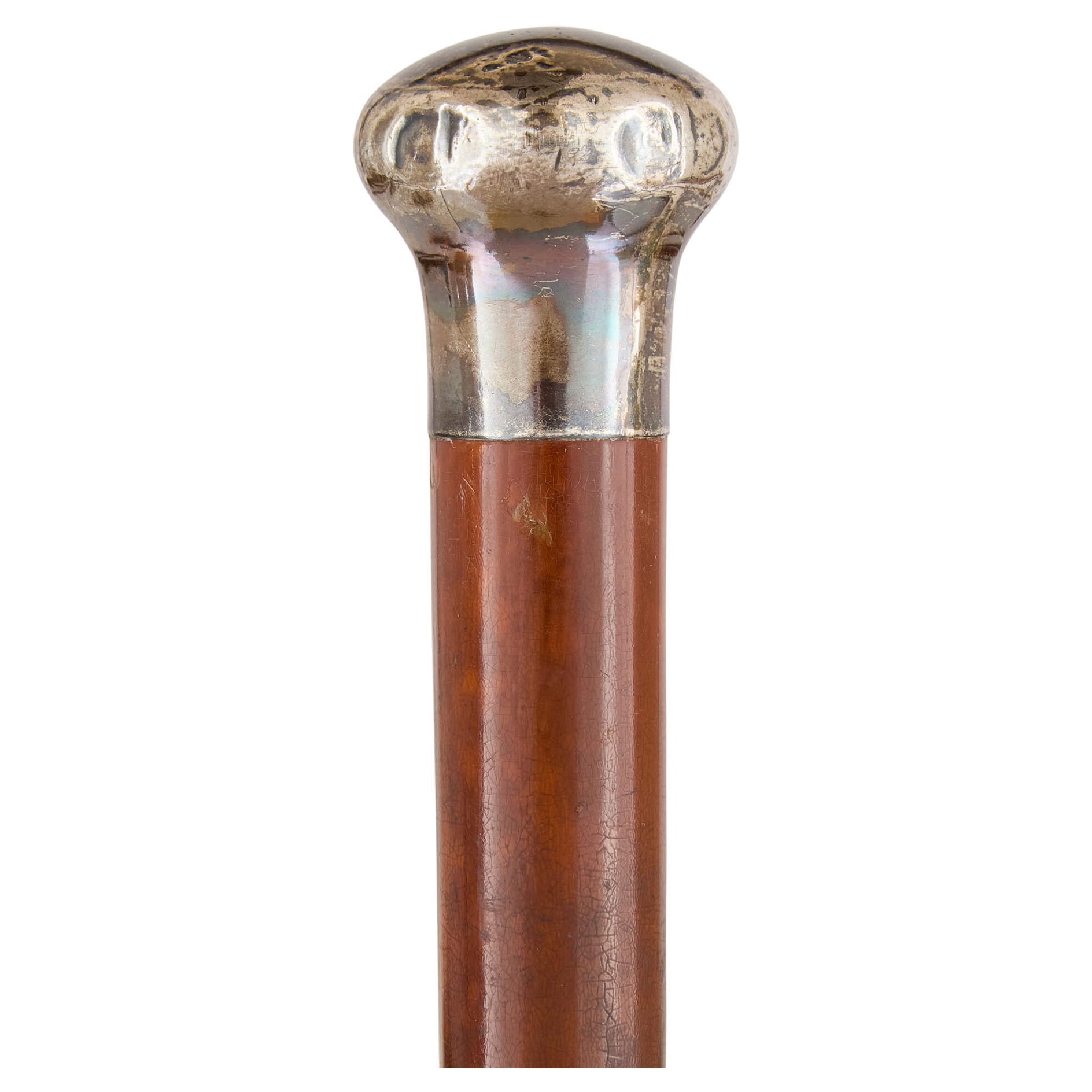 Edwardian Period Silver Mounted Cane by Henry Pidduck & Sons