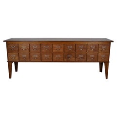 Credenza/archivio olandese d'epoca in Oak, anni '50
