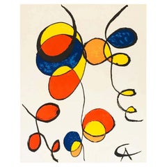 Litografia vintage di Alexander Calder (stampe di Calder degli anni Settanta)