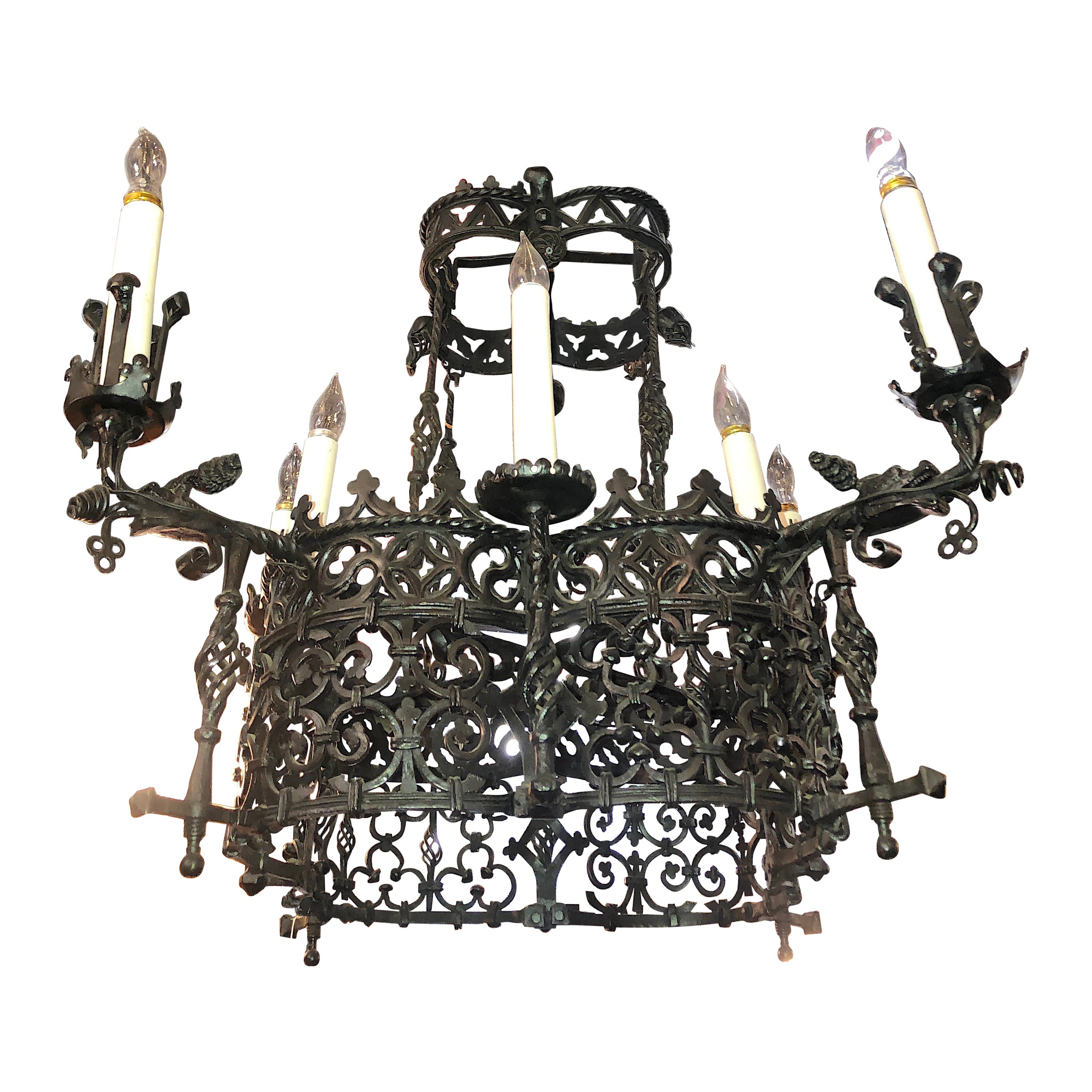 Gothic Iron Chandelier