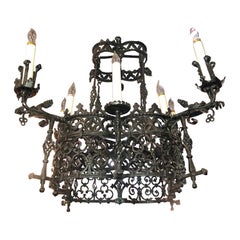 Gothic Iron Chandelier