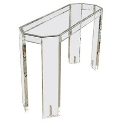 Vintage Boho Lucite Konsolentisch