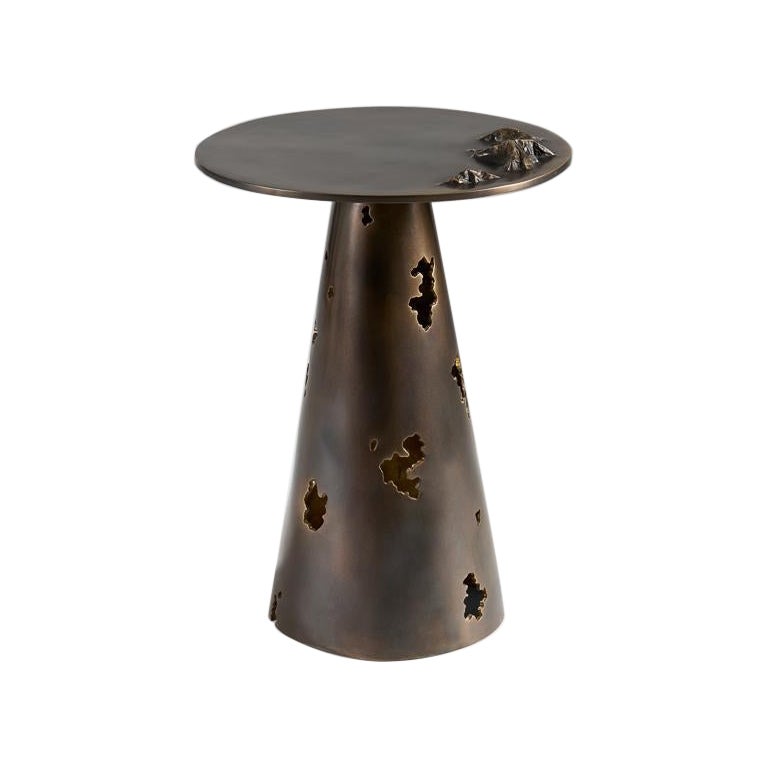 Douglas Fanning, Archipelago, Contemporary Bronze Side Table, USA, 2024