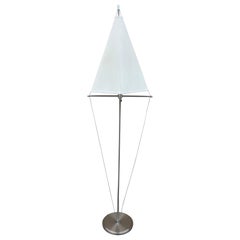 Mid Century Modern Sonneman Style Chrome Floor Lamp