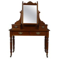 Edwardianischer Mahagoni-Schminktisch