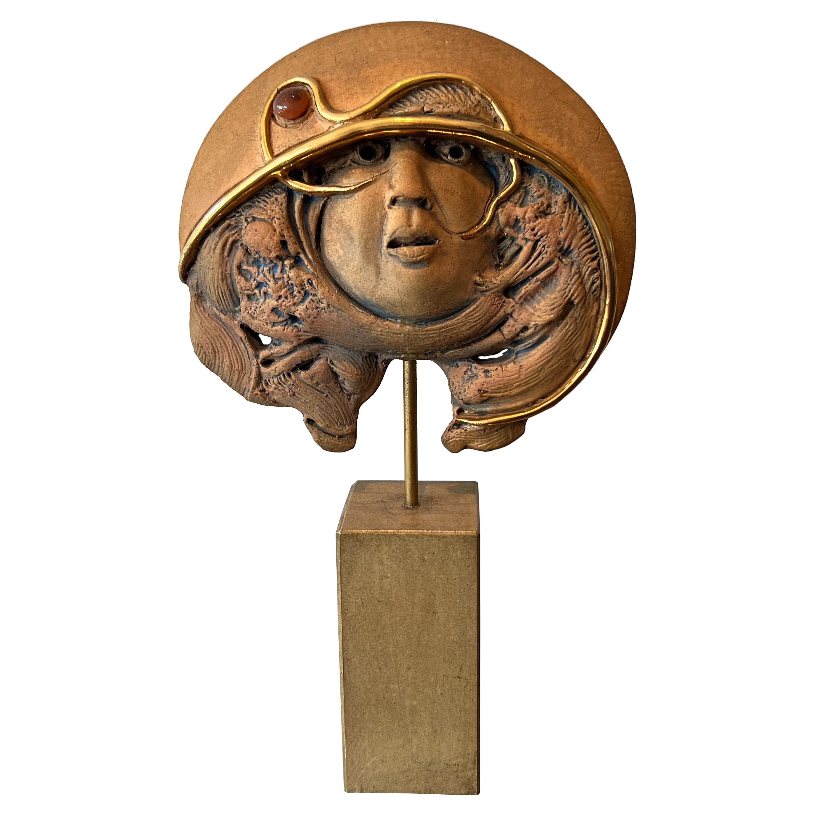 Escultura de terracota Firmada Jean-Claude Vanhaecke