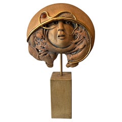 Terracotta Sculpture Signed Jean-Claude Vanhaecke