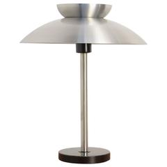 Aluminum Table Lamp in the Manner of Louis Poulsen