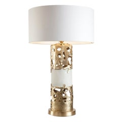 Anna Table Lamp Bronze and Selenite