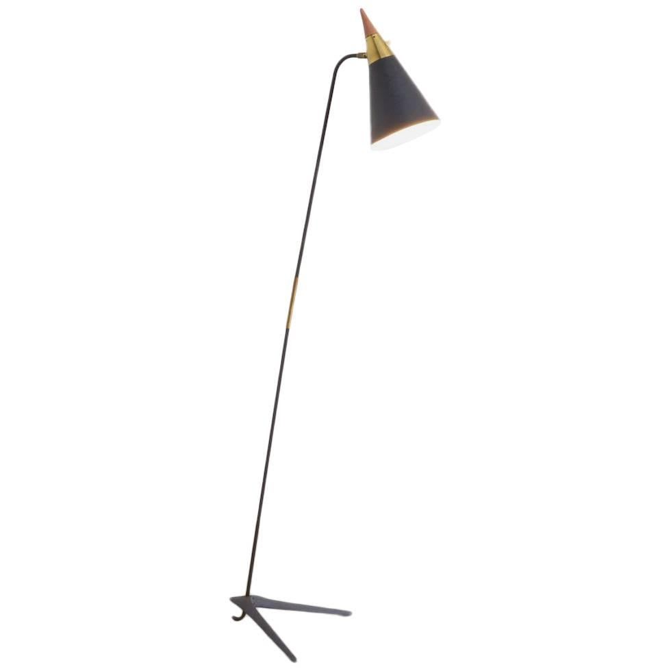 Unique Scandinavian Floor Lamp of the 1950s