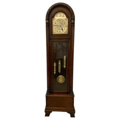 Rare Unusual Antique Edwardian Quality Carved Oak Zodiac Musical Longcase Clock
