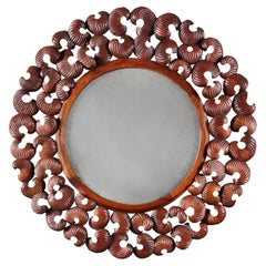 A Sculptural Circular Mirror of Large Scale
