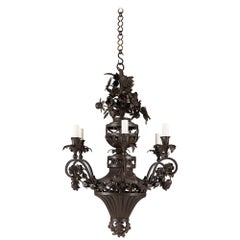 A Large Nineteenth Century Tôle Chandelier