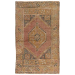 3.7x5.7 Ft Traditional Vintage Rug for Country Homes, Rustic & Tribal Interiors