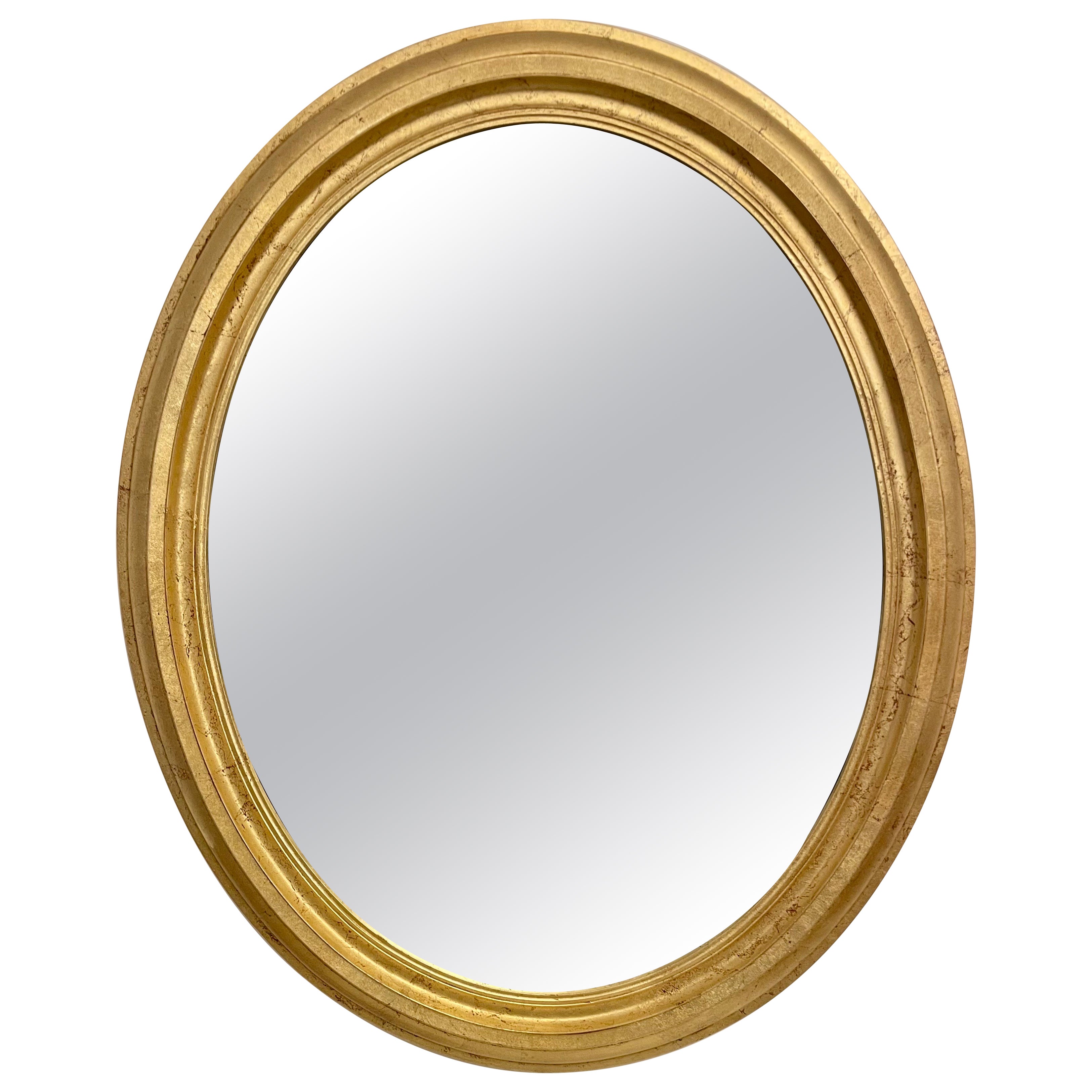 Antique Distressed Gold Gilt Mirror