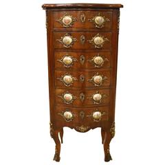 Small Late 19th Century Continental Serpentine Chest