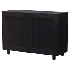 Lemann Black Two Door Cabinet With Dovetail Joinery