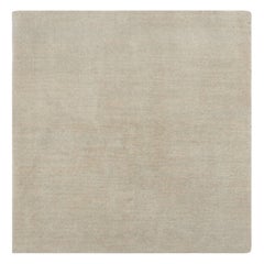 Rug & Kilim’s Contemporary Textural Solid Rug in Beige-Brown & Cream with Striae