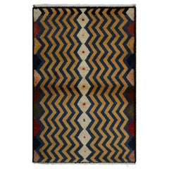 Vintage Persian Gabbeh Rug with Polychromatic Geometric Patterns  Rug & Kilim
