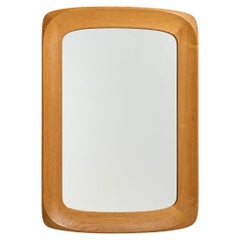 Glas & Trä, Wall Mirror, Oak, Sweden, 1960s