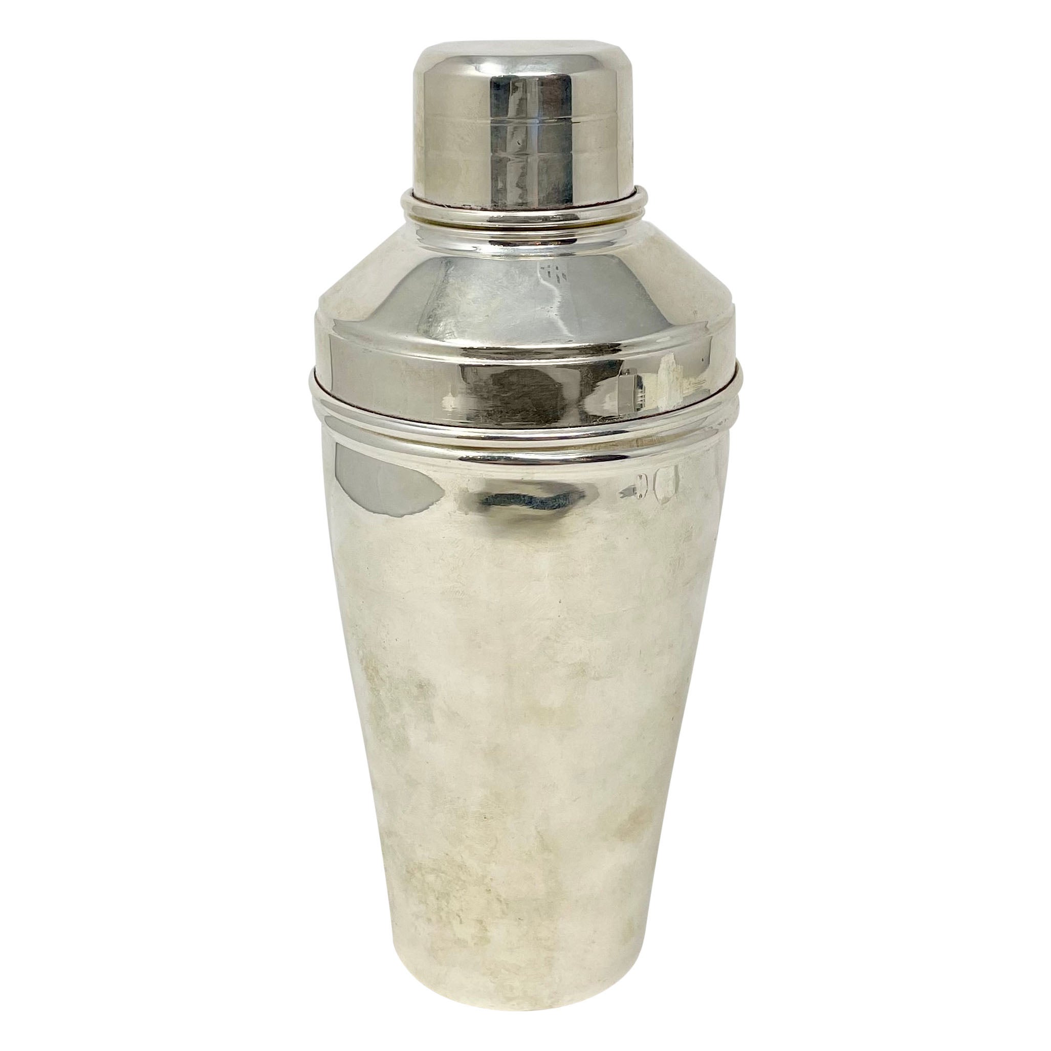 Coctelera inglesa de Birmingham con baño de plata "Ainsworth Pembrook".
