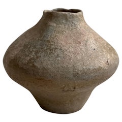 Vaso in frassino smaltato a mano con spirale