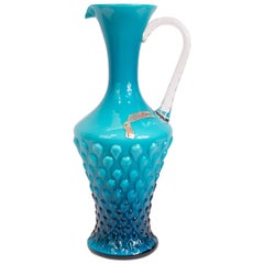 Empoli Art Glass Pitcher